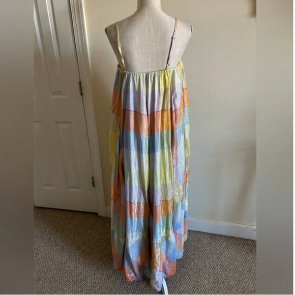 Anthropologie Pilcro Sleeveless Plaid Tent Maxi Dress size M - Picture 7 of 10